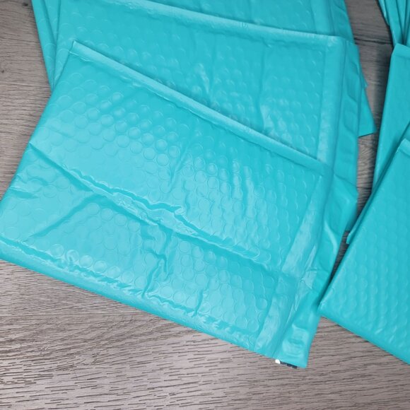 Lot Of 23 Teal Bubble Mailers 9x7.5 Inches Cushion Padded Envelopes For Shipping - Picture 6 of 8